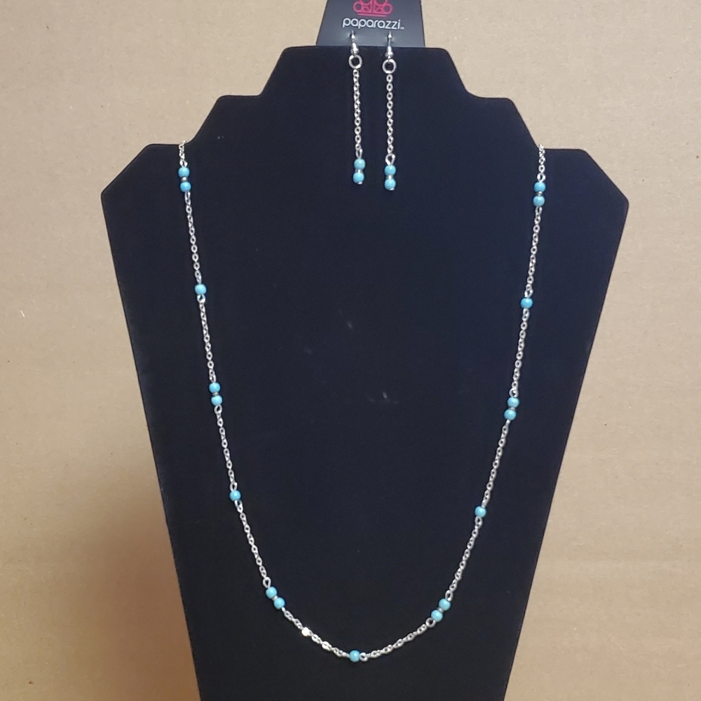 Paparazzi Long Necklace and Earring Set
